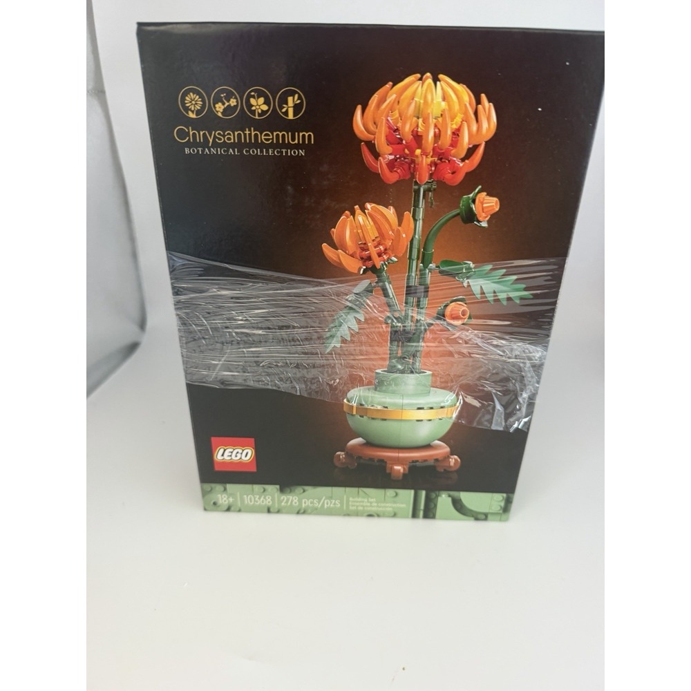 LEGO Botanicals Chrysanthemum 10368 w/ Bonus Field Flowers Polybag 30701 NEW